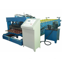 2015 galvanized steel roof tile sheet roll forming machine with PLC control